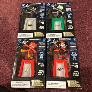 KAWAii Cubes DC Micro Posers Series 3 Set-Batman, The Flash, Harley Quinn, Joker
